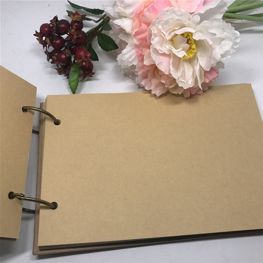 Wedding guest sign-in book guest book memorial book message book wooden carving gift book